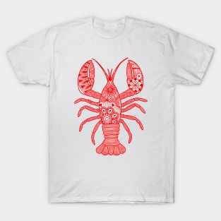 Lobster (red and white vertical) T-Shirt